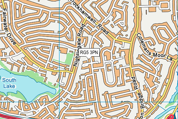 RG5 3PN map - OS VectorMap District (Ordnance Survey)