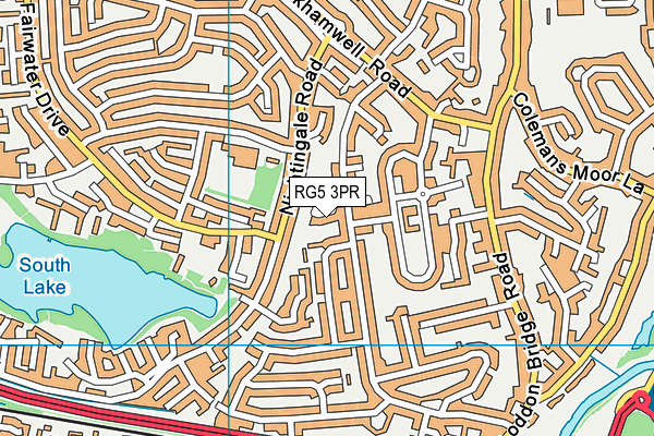 RG5 3PR map - OS VectorMap District (Ordnance Survey)