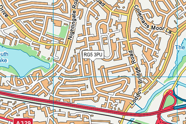 RG5 3PU map - OS VectorMap District (Ordnance Survey)