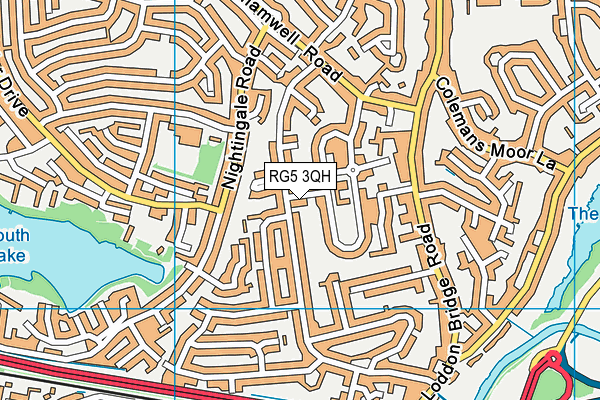 RG5 3QH map - OS VectorMap District (Ordnance Survey)