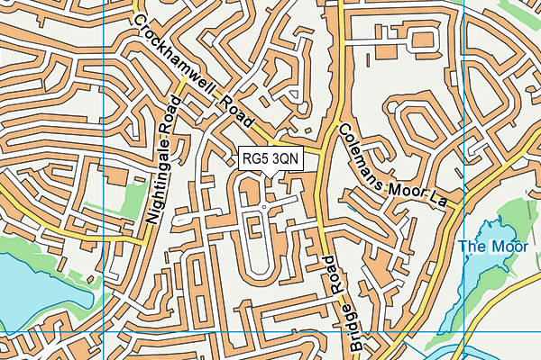 RG5 3QN map - OS VectorMap District (Ordnance Survey)