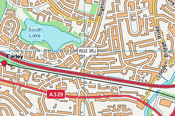 RG5 3RJ map - OS VectorMap District (Ordnance Survey)