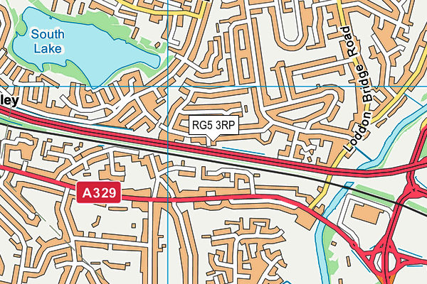 RG5 3RP map - OS VectorMap District (Ordnance Survey)