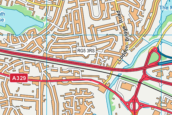 RG5 3RS map - OS VectorMap District (Ordnance Survey)