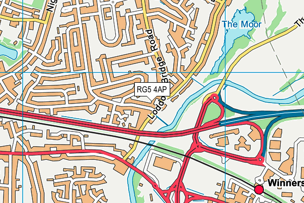 RG5 4AP map - OS VectorMap District (Ordnance Survey)