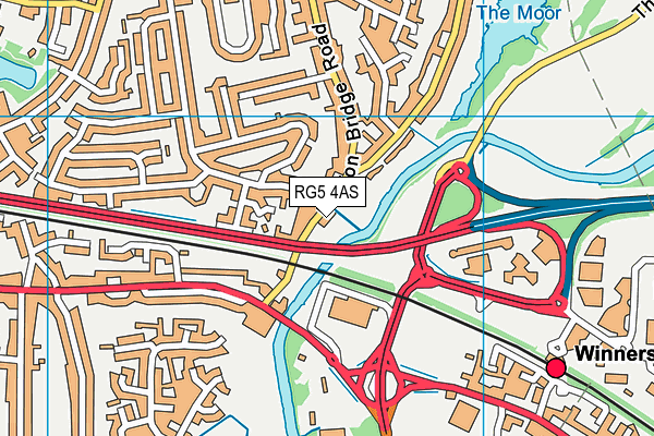 RG5 4AS map - OS VectorMap District (Ordnance Survey)
