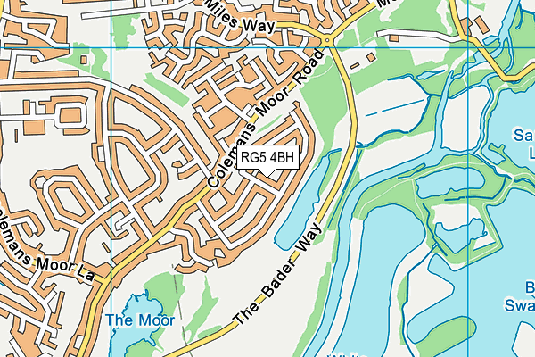 RG5 4BH map - OS VectorMap District (Ordnance Survey)