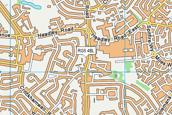 RG5 4BL map - OS VectorMap District (Ordnance Survey)