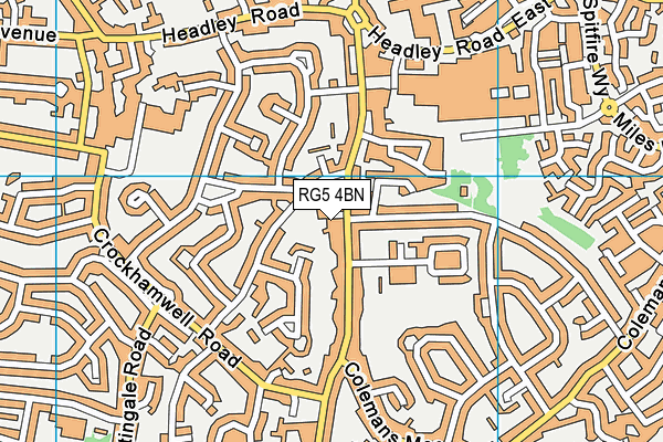 RG5 4BN map - OS VectorMap District (Ordnance Survey)