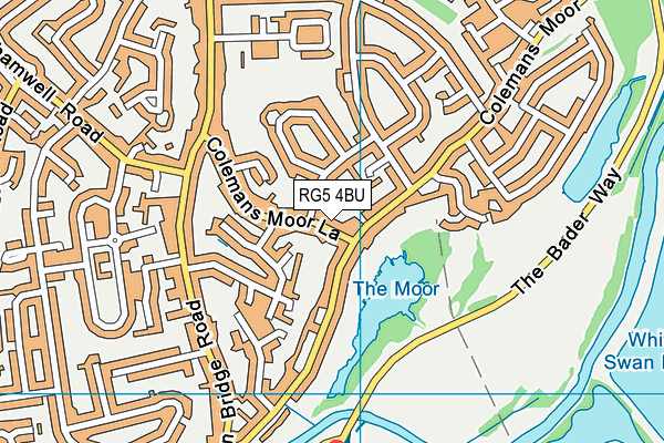 RG5 4BU map - OS VectorMap District (Ordnance Survey)