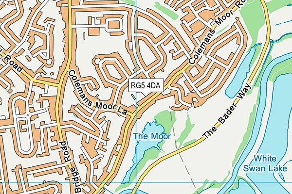 RG5 4DA map - OS VectorMap District (Ordnance Survey)