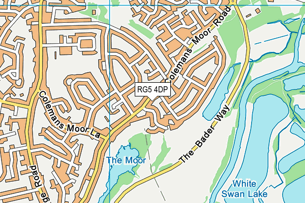 RG5 4DP map - OS VectorMap District (Ordnance Survey)