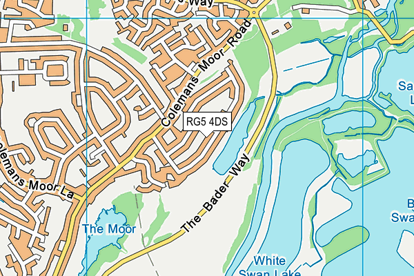 RG5 4DS map - OS VectorMap District (Ordnance Survey)