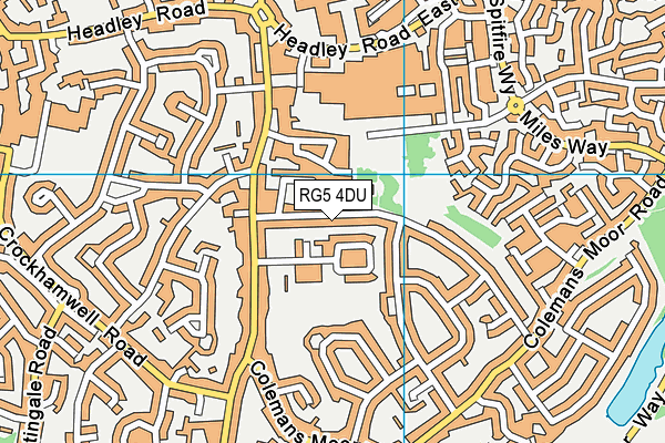 RG5 4DU map - OS VectorMap District (Ordnance Survey)