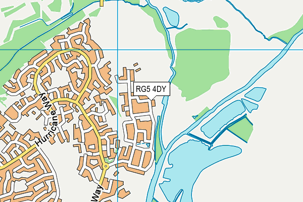 RG5 4DY map - OS VectorMap District (Ordnance Survey)