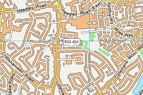 RG5 4EA map - OS VectorMap District (Ordnance Survey)