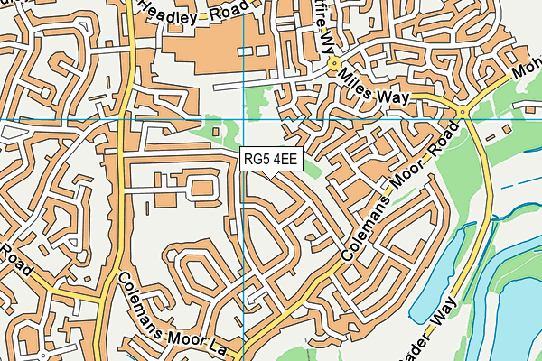 RG5 4EE map - OS VectorMap District (Ordnance Survey)