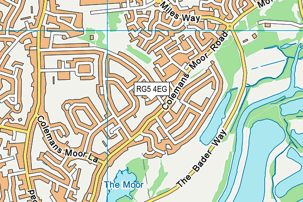 RG5 4EG map - OS VectorMap District (Ordnance Survey)
