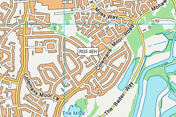 RG5 4EH map - OS VectorMap District (Ordnance Survey)