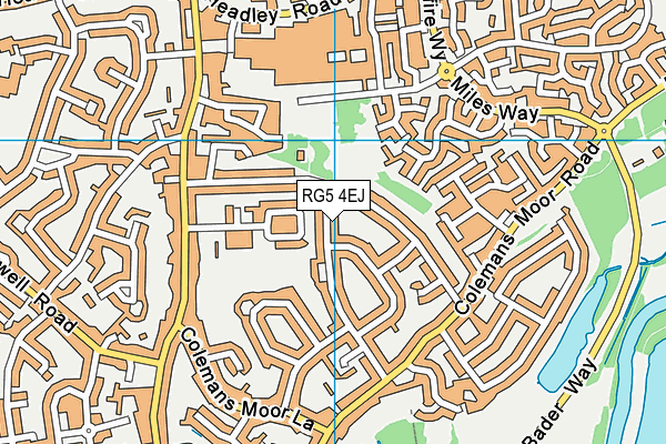 RG5 4EJ map - OS VectorMap District (Ordnance Survey)