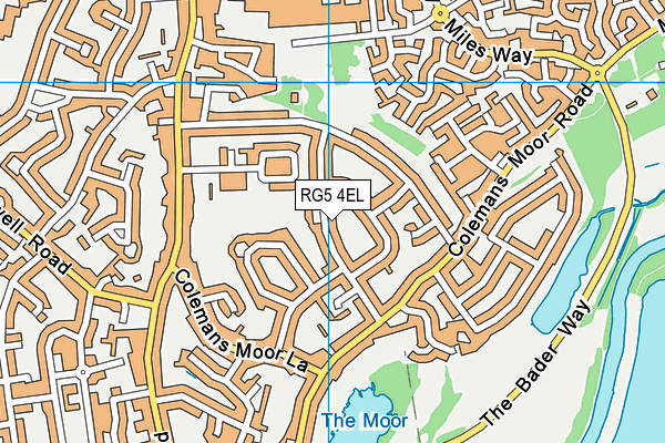 RG5 4EL map - OS VectorMap District (Ordnance Survey)