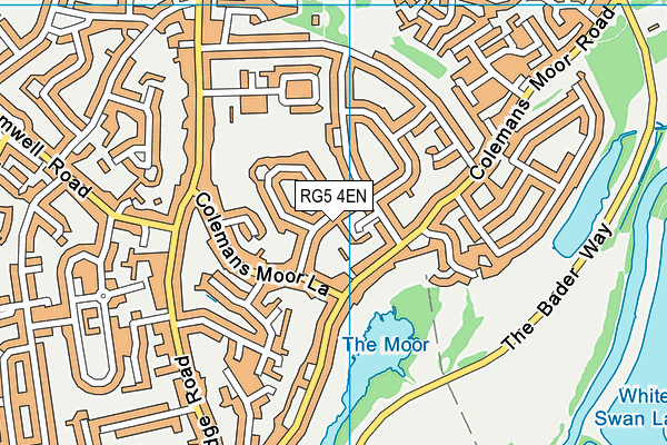 RG5 4EN map - OS VectorMap District (Ordnance Survey)