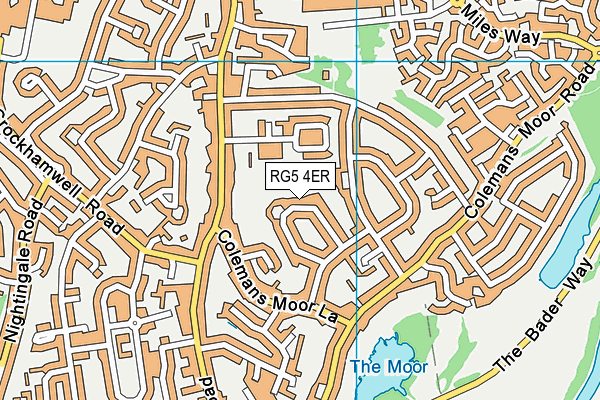 RG5 4ER map - OS VectorMap District (Ordnance Survey)