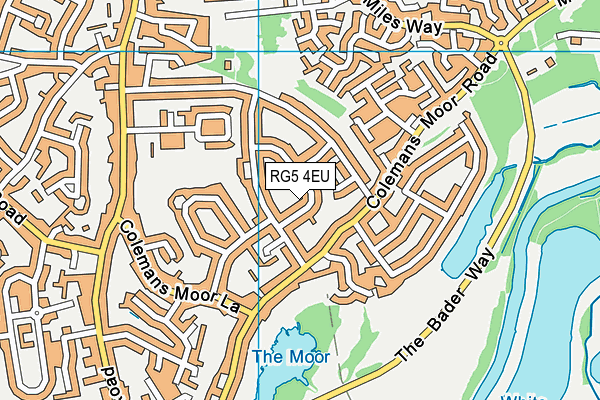 RG5 4EU map - OS VectorMap District (Ordnance Survey)