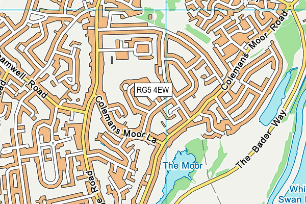 RG5 4EW map - OS VectorMap District (Ordnance Survey)