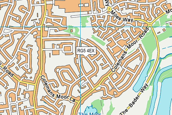 RG5 4EX map - OS VectorMap District (Ordnance Survey)