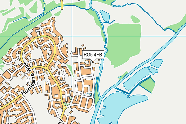 RG5 4FB map - OS VectorMap District (Ordnance Survey)