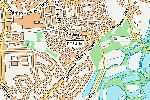 RG5 4HA map - OS VectorMap District (Ordnance Survey)