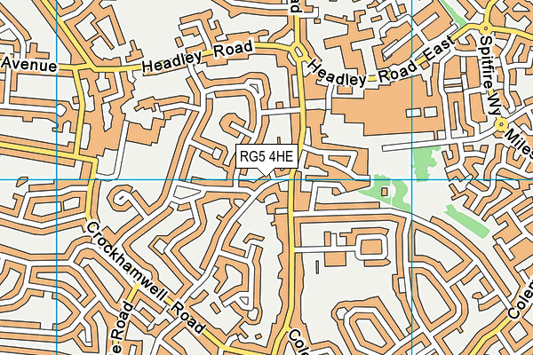 RG5 4HE map - OS VectorMap District (Ordnance Survey)