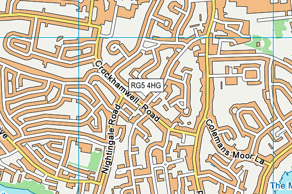 RG5 4HG map - OS VectorMap District (Ordnance Survey)