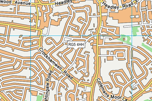 RG5 4HH map - OS VectorMap District (Ordnance Survey)