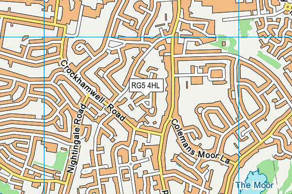 RG5 4HL map - OS VectorMap District (Ordnance Survey)