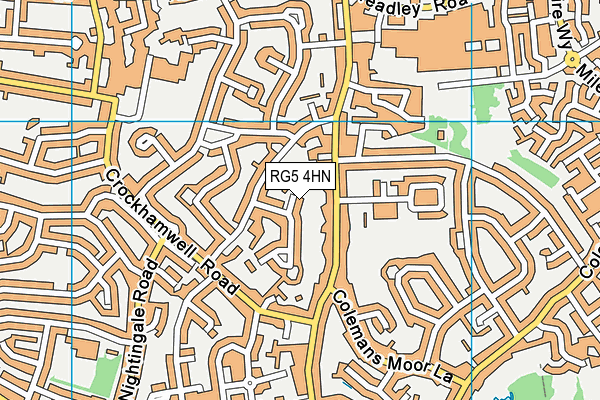 RG5 4HN map - OS VectorMap District (Ordnance Survey)