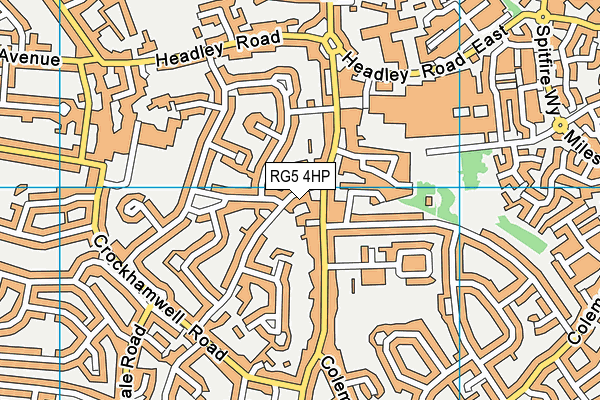 RG5 4HP map - OS VectorMap District (Ordnance Survey)