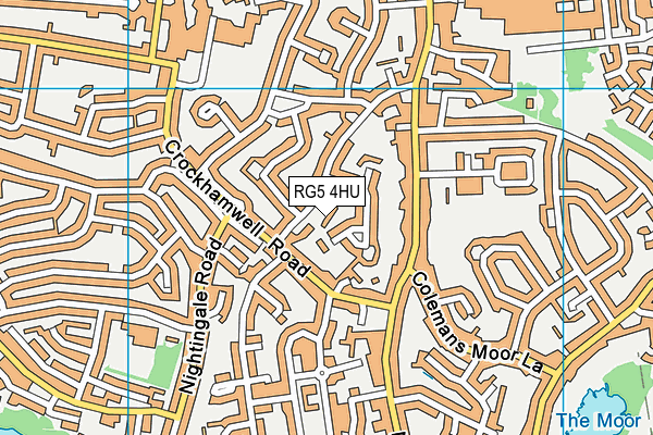 RG5 4HU map - OS VectorMap District (Ordnance Survey)