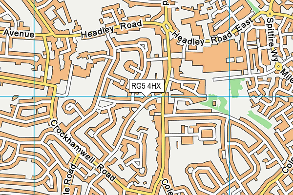 RG5 4HX map - OS VectorMap District (Ordnance Survey)