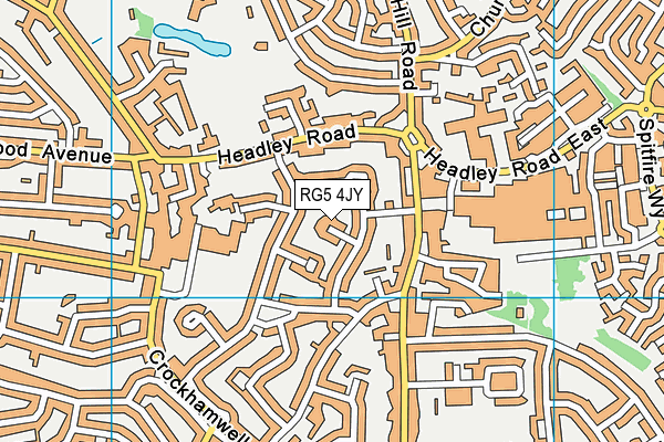 RG5 4JY map - OS VectorMap District (Ordnance Survey)