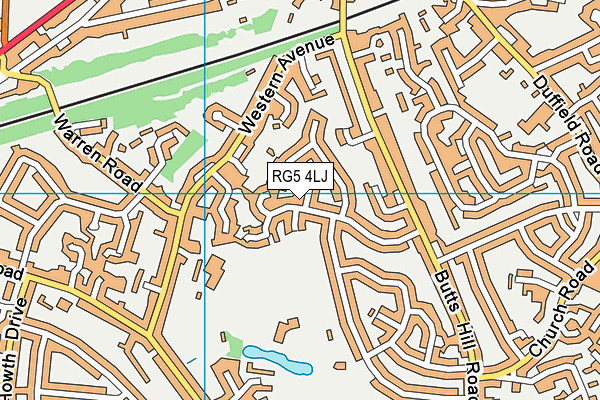 RG5 4LJ map - OS VectorMap District (Ordnance Survey)