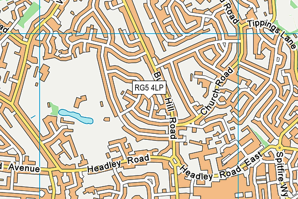 RG5 4LP map - OS VectorMap District (Ordnance Survey)
