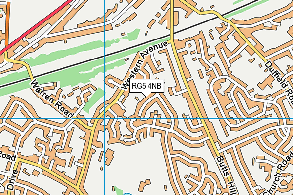 RG5 4NB map - OS VectorMap District (Ordnance Survey)