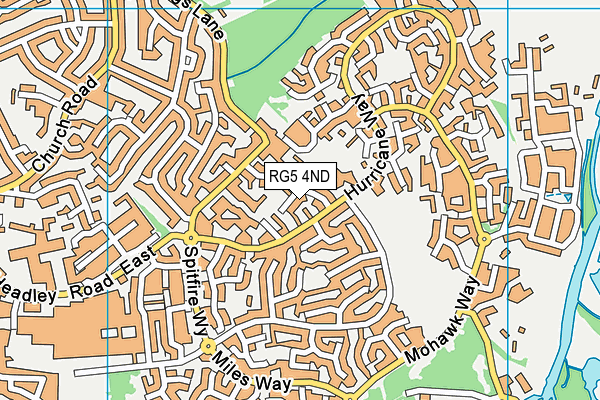 RG5 4ND map - OS VectorMap District (Ordnance Survey)