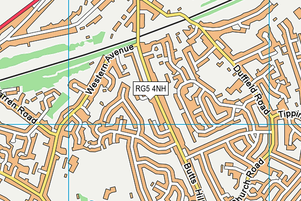 RG5 4NH map - OS VectorMap District (Ordnance Survey)