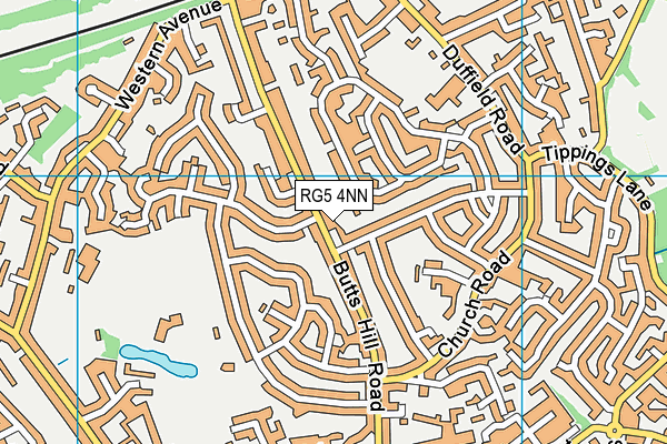 RG5 4NN map - OS VectorMap District (Ordnance Survey)