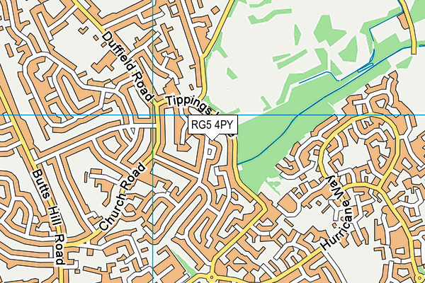 RG5 4PY map - OS VectorMap District (Ordnance Survey)
