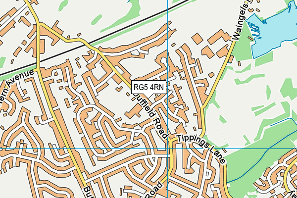 RG5 4RN map - OS VectorMap District (Ordnance Survey)