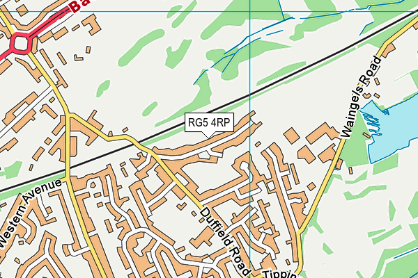 RG5 4RP map - OS VectorMap District (Ordnance Survey)
